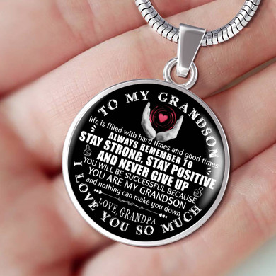 Gift For Grandson,Necklace For Grandson From Grandpa,Best Birthday Gift For Grandson,Grandpa And Grandson Necklace,Best Gift Idea For Grandson From Grandfather 1177grsps