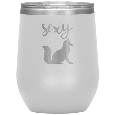 Sexy Fox Wine Tumbler with Lid [Hilariously Wild!]