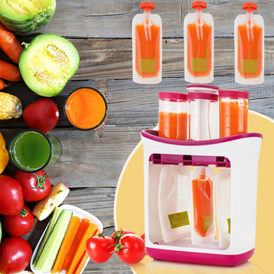 DIY Baby Food Squeeze Station