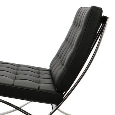 Barcelona Style Lounge Chair & Ottoman