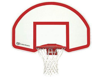 Gared Steel Fan Shaped Rear Mount Backboard - Solid White