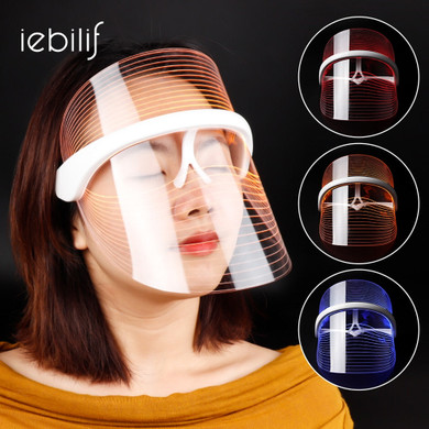 3 color LED light treatment facial skin tenderness anti-acne anti-wrinkle beauty treatment facial whitening Spa skin care tools