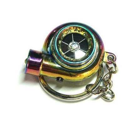 Spinning Turbocharger Keychain w/ Light JDM