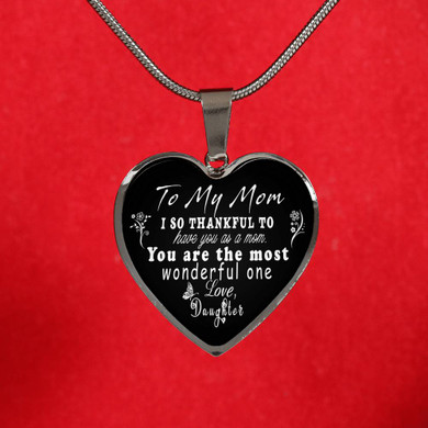 To My Mom Luxury Necklace: Best Gift For Mom, Mom And Daughter Necklace, Birthday Gift For Mom 231MS