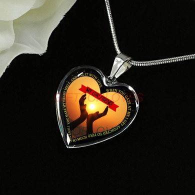 To my girlfriend: Gift Ideas for girlfriend, girlfriend necklace, to my girlfriend necklace, beautiful girlfriend necklace, best gifts for girlfriend, birthday gifts for girlfriend, boyfriend and girlfriend necklace 915fHgn