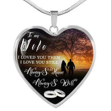 To my wife: necklace for wife,valentine necklace for wife, special gift for wife,birthday gift for wife,amazing gift wife necklace