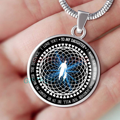To my daughter: Gift for Christmas 2018, Christmas gift ideas for daughter, daughter necklace, to my daughter necklace, best gifts for daughter, birthday gifts for daughter, father and daughter necklace, daughter necklace from parents, 850