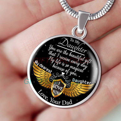 To my daughter: Gift for Christmas 2018, Christmas gift ideas for daughter, daughter necklace, to my daughter necklace, best gifts for daughter, birthday gifts for daughter, father and daughter necklace, daughter necklace from parents, 812 To my daughter: Gift for Christmas 2018, Christmas gift ideas for daughter, daughter necklace, to my daughter necklace, best gifts for daughter, birthday gifts for daughter, father and daughter necklace, daughter necklace from parents, 812
