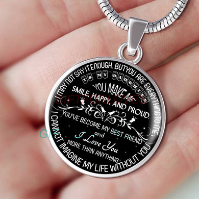 To my daughter: Gift for Christmas 2018, Christmas gift ideas for daughter, daughter necklace, to my daughter necklace, best gifts for daughter, birthday gifts for daughter, father and daughter necklace, daughter necklace from parents, 715