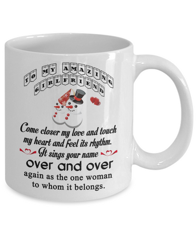 To my girlfriend: Gift for Christmas 2018, Christmas gift ideas for girlfriend, Merry Christmas, girlfriend coffee mug, to my girlfriend coffee mug, best gifts for girlfriend, birthday gifts for girlfriend, boyfriend and girlfriend coffee mug 536 To my girlfriend: Gift for Christmas 2018, Christmas gift ideas for girlfriend, Merry Christmas, girlfriend coffee mug, to my girlfriend coffee mug, best gifts for girlfriend, birthday gifts for girlfriend, boyfriend and girlfriend coffee mug 536