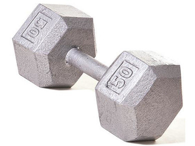 Hex Dumbbell w/ Straight Handle 50 lb