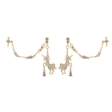 Unicorn Tassel Ear Clip Earrings