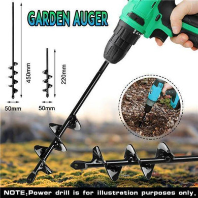 Garden Auger - Spiral Drill Bit