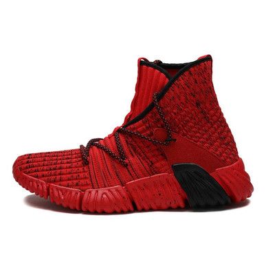 Men Knit Upper Breathable Walking Shoes