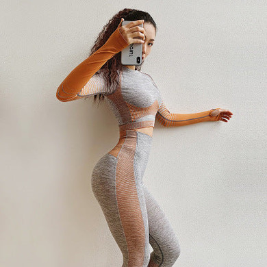 Hybrid Seamless Leggings | Admiral Blue