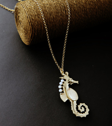 Sea Horse Long Necklace