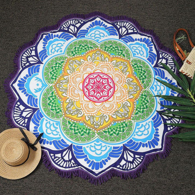 Lotus  Beach Mat Blanket/Towel