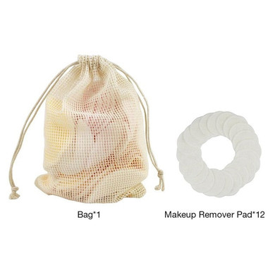 12Pcs Makeup Remover Pads Reusable Cotton Pads