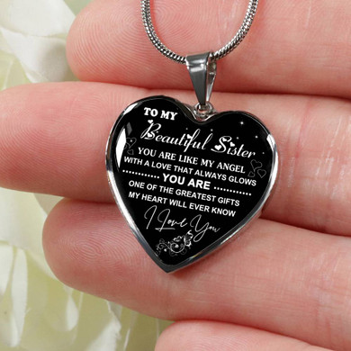 To My Sister: Gift For Sister, Christmas Gift For Sister, Idea Gift For Sister, Necklace For Sister, Family Gift 1106ts