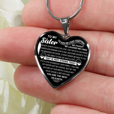 To My Sister: Gift For Sister, Christmas Gift For Sister, Idea Gift For Sister, Necklace For Sister, Family Gift 1104ts