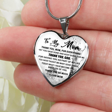 To My Mom Necklace Perfect Gift For Mom -Thanks For Everything, Mom I Love You So Much 1038ms-sb
