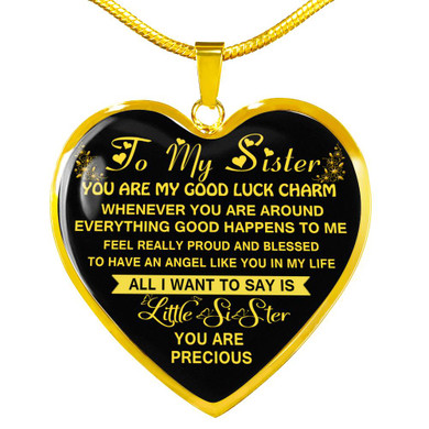 To My Sister: Gift For Sister, Christmas Gift For Sister, Idea Gift For Sister, Necklace For Sister, Family Gift 1112tg