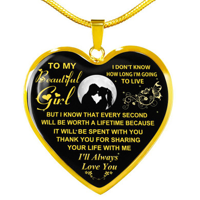 TO MY GIRLFRIEND: GIFT IDEAS FOR GIRLFRIEND, GIRLFRIEND NECKLACE, TO MY GIRLFRIEND NECKLACE, BEAUTIFUL GIRLFRIEND NECKLACE, BEST GIFTS FOR GIRLFRIEND, BIRTHDAY GIFTS FOR GIRLFRIEND, BOYFRIEND AND GIRLFRIEND NECKLACE  1085gg