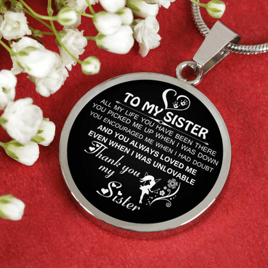 To My Sister Necklace Gifts Sister Idea Gifts For Sister Best Gifts For Sister Amazing Gifts For Sister 1124ts