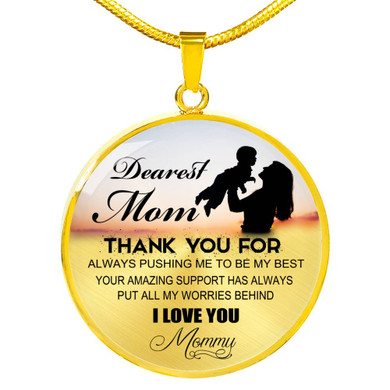 To My Mom Necklace Amazing Gifts For Mom From Son - I Love You, Mommy 1062mo