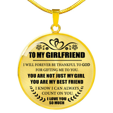 To My Girlfriend Gift Perfect Gift Girlfriend - Girlfriend And Boyfriend Necklace - Love You So Much 1018go