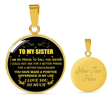 To My Sister Necklace Gifts Sister Idea Gifts For Sister Best Gifts For Sister Amazing Gifts For Sister 1126tg