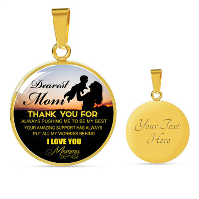 To My Mom Necklace Amazing Gifts For Mom From Son - I Love You, Mommy 1062mg