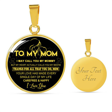 To My Mom Necklace Perfect Gift For Mom -Thanks For All That You Do, Mom I Love You  1058mg