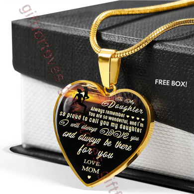 To my daughter necklace, mother and daughter necklace, special necklace for daughter, birthday gift for daughter, amazing daughter necklace 408dhmg