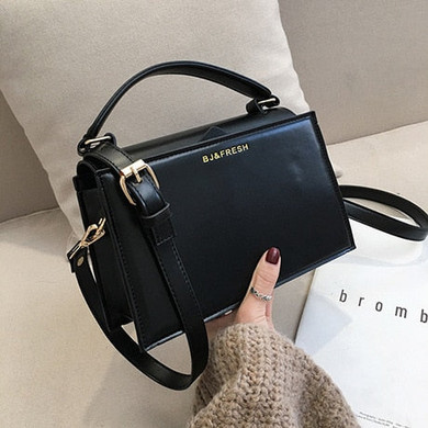 Chic PU Small Square Bag Women Handbag Fashion Dark Color Shoulder Messenger Bags Lady Crossbody Bags Korean Style Clutch