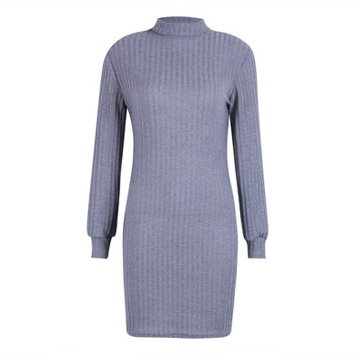 Women Casual Winter Autumn Dress Lady long Sleeve Crewneck Jumper Thin Casual Knitted Sweater Mini Dress Vestidos Mujer 2020 New Women Casual Winter Autumn Dress Lady long Sleeve Crewneck Jumper Thin Casual Knitted Sweater Mini Dress Vestidos Mujer 2020 New