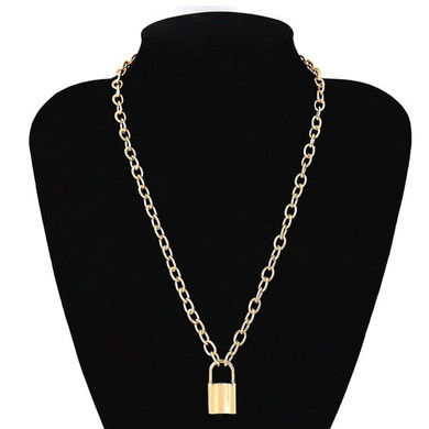 Ingemark Multi Layer Lover Lock Pendant Choker Necklace Steampunk Padlock Heart Chain Necklace Collier Best Couple Jewelry Gift