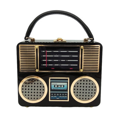 Bags for Women 2020 Vintage Retro Radio Acrylic Box Clutch Evening Handbags Women Totes Handbags Ladies Crossbody Shoulder Bag