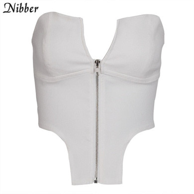Nibber fashion office lady wild basic tank tops women white off shoulder top tshirt street casual club wear elegant tops female