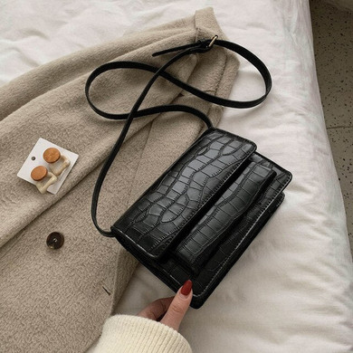 Vintage Square Crossbody Bag 2020 Fashion New Quality PU Leather Women's Designer Handbag Stone pattern Shoulder Messenger Bag