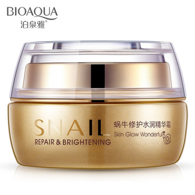 BIOAOUA The snail repair face Cream Moisturizing shrink pores brighten skin tone Oil control skin care product