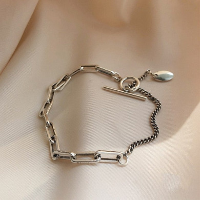 XIYANIKE 925 Sterling Silver New Arrival Retro Head OT Buckle Bracelet Fashion Simple Temperament браслет Three Designs Women