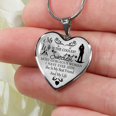 To My Wife Luxury Necklace - Pendant Romantic Chain - Best Gift For Her 338WSO