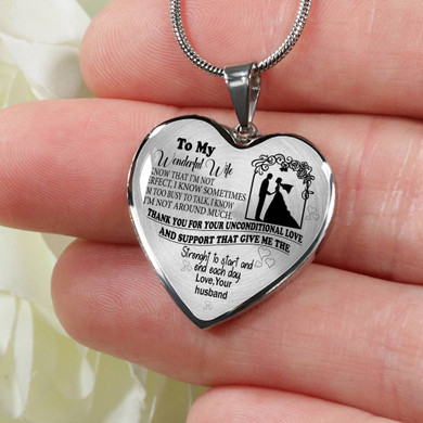 To My Wife Luxury Necklace - Pendant Romantic Chain - Best Gift For Her – Amazing Necklace 251WSO