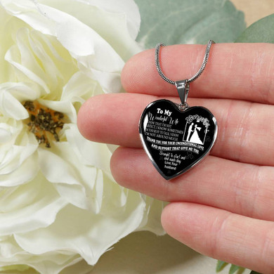 To My Wife Luxury Necklace - Pendant Romantic Chain - Best Gift For Her – Amazing Necklace 251WS