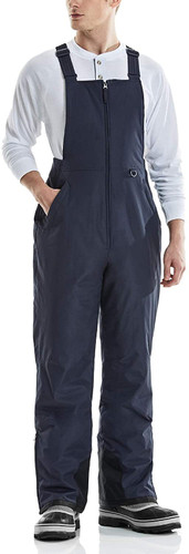 Men's Winter Snow Bibs, Waterproof Insulated Snowboard Overalls, Ripstop Windproof Ski Pants Men's Winter Snow Bibs, Waterproof Insulated Snowboard Overalls, Ripstop Windproof Ski Pants