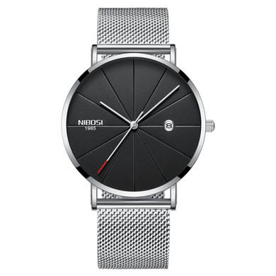 NIBOSI Ultra Thin Luxury Mens Watch