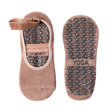 1 Pair of Ladies Anti Slip Cotton Yoga Socks Bandage