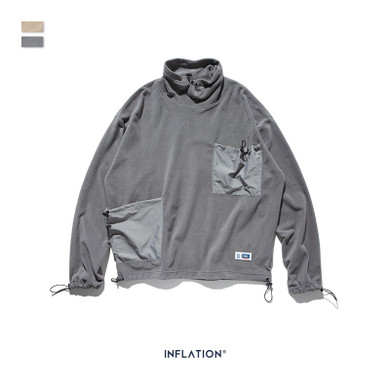 【KOOZEAL】Turtleneck Casual Pullovers Hoodie Sweatershirt