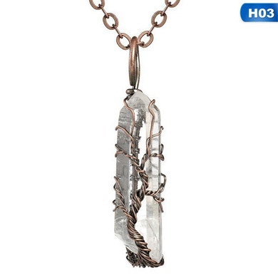 HEXAGONAL QUARTZ NECKLACE